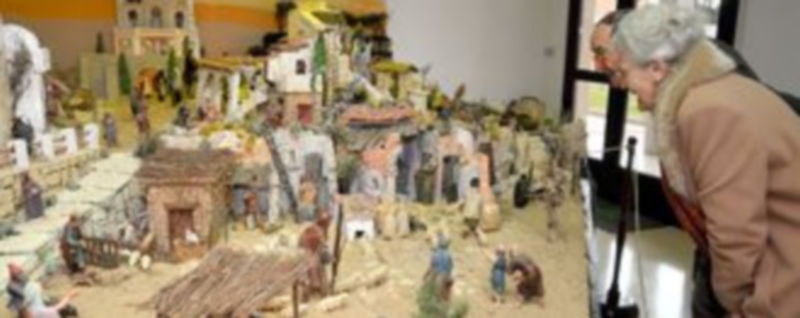 Miles de segovianos visitan en estos días los belenes públicos 1 Un aspecto general del Belén de las Hermanitas de los Pobres