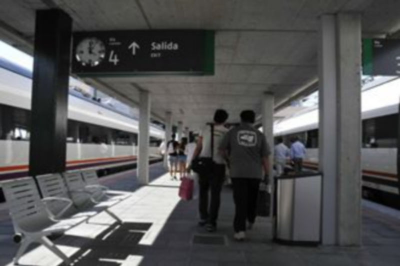 Imagen de la estación de alta velocidad de Segovia./Juan Martín