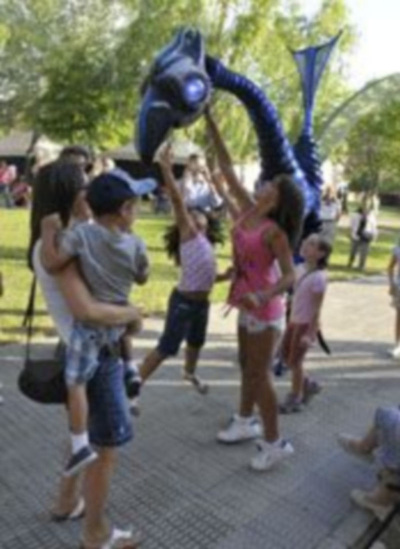 Durante el Festivalito pudieron verse escenas relacionadas con títeres