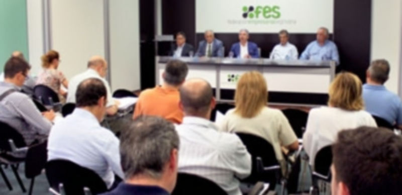 El salón de actos de la FES albergó la Asamblea General Ordinaria de la patronal segoviana. / El Adelantado