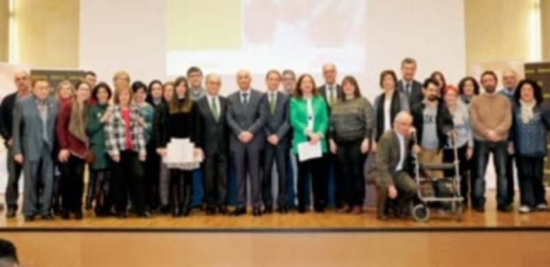 Los representantes de las 23 asociaciones seleccionadas en la convocatoria de las