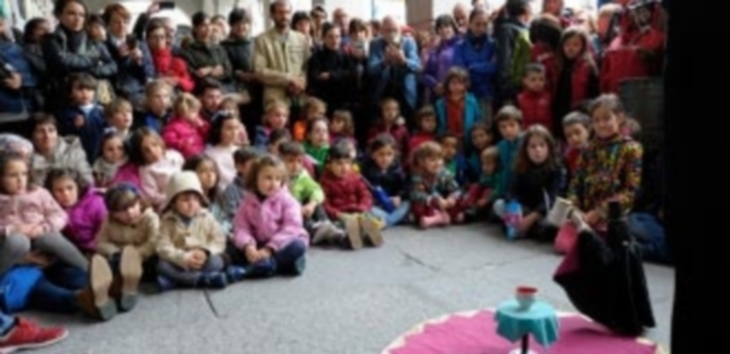 Uno de los espectáculos que hoy se ha podido ver en Segovia