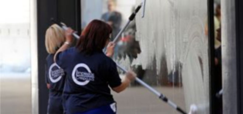 Los empleadas del sector servicios