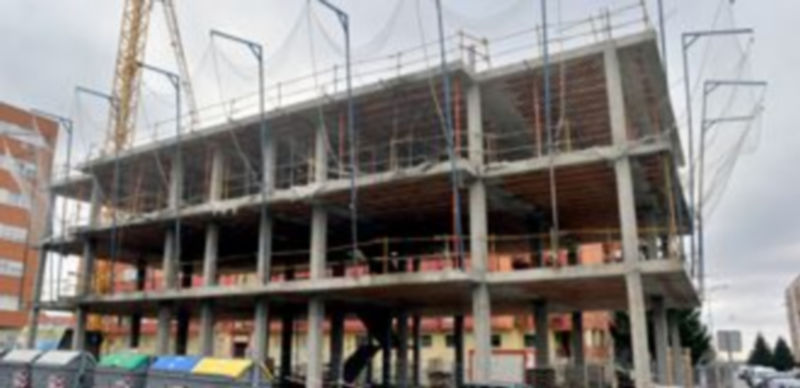 Imagen de archivo del edificio en construcción