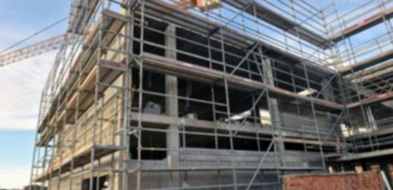 Las obras del complejo deportivo