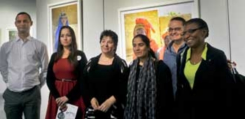 De izq. a dcha: Los representantes de Casa África