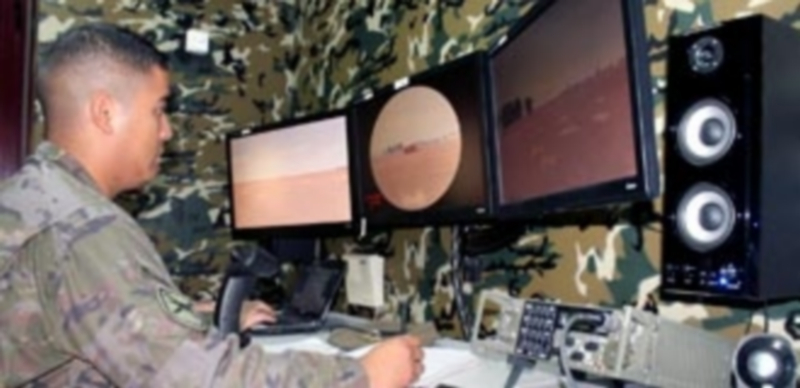 El simulador de artillería de Campaña cuenta ya con la más moderna tecnología para recrear cualquier escenario de forma virtual. / M.G.