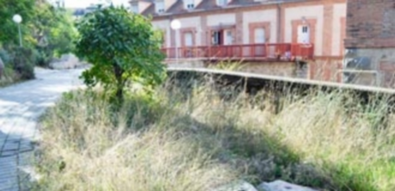 Los espacios libres del grupo de viviendas de la calle Anselmo Carretero suman más de 7.470 metros cuadrados. / TAMARA DE SANTOS