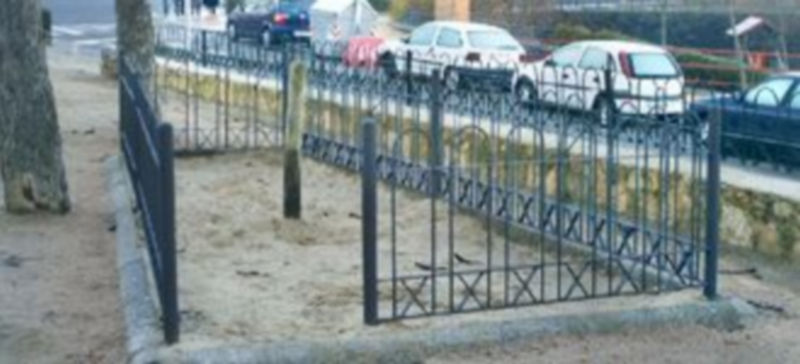 El  evacuatorio canino del jardín de Las Delicias en el barrio de San Lorenzo