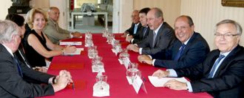 Los presidentes de las cajas