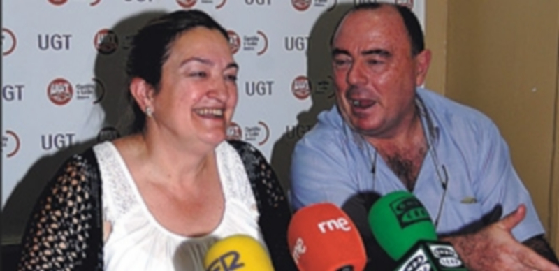 Carmen Ámez y Miguel Ángel Mateo durante la rueda de prensa. / Elena Peña