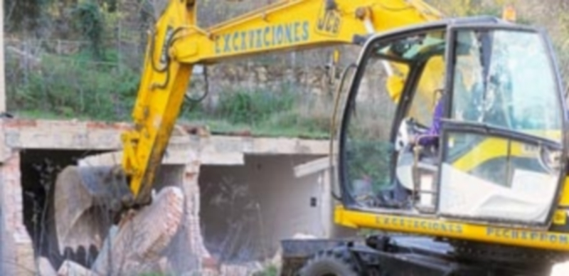 El derribo de las construcciones se ejecutó a finales de 2014. / Kamarero