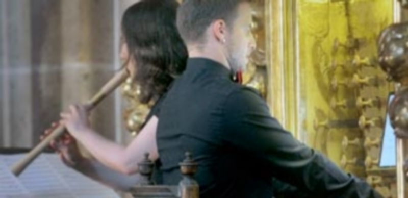 María Martínez Ayerza y Petros Paukkunen en el concierto del lunes. / kamarero