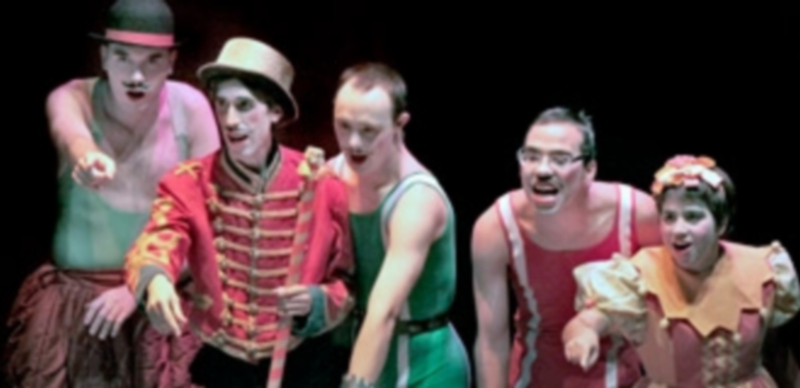 Integrantes del grupo de teatro de Paladio