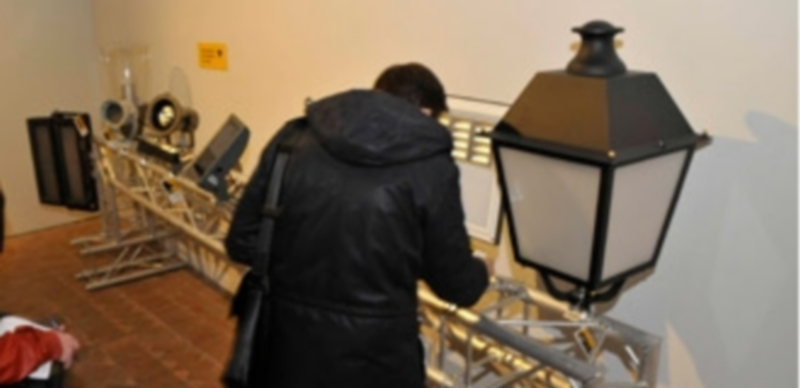 La Alhóndiga acoge una exposición sobre el plan director. / Juan Martín