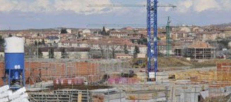 Viviendas en construcción en el municipio de Palazuelos de Eresma
