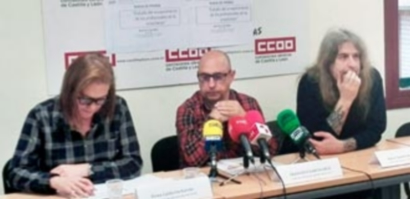 Presentación del 'Estudio del envejecimiento de los profesionales de la enseñanza' realizado por CCOO.  /E.A.