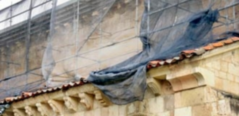 Obras en la iglesia de San Millán. / El Adelantado