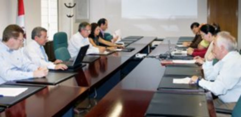 Un momento de la reunión de la comisión de Patrimonio