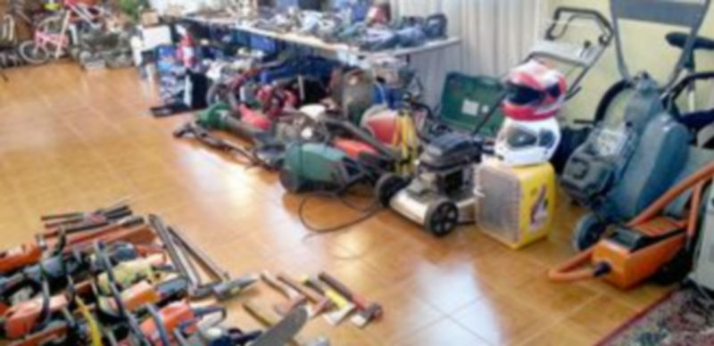 Objetos incautados a la banda desarticulada