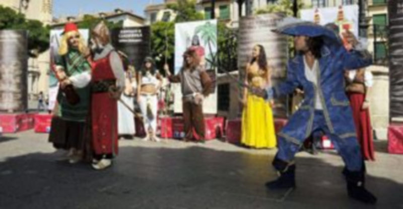 Un momento de la representación teatral