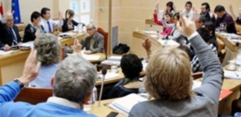 Los 25 concejales de la corporación votaron el viernes a favor del reglamento modificado. / Juan Martín