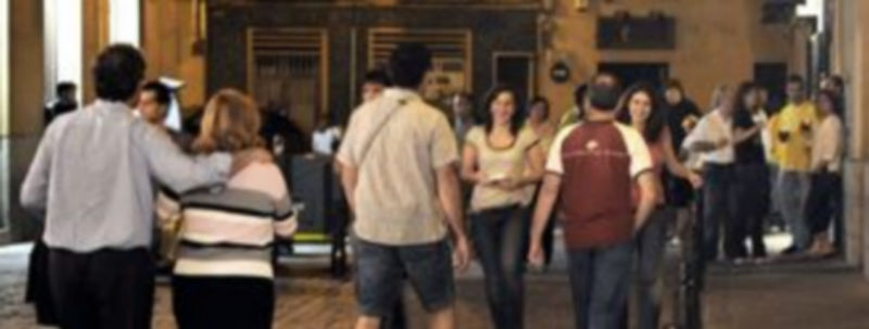 Los ruidos se registran principalmente por el trasiego de gente en las zonas de bares. /KAMARERO