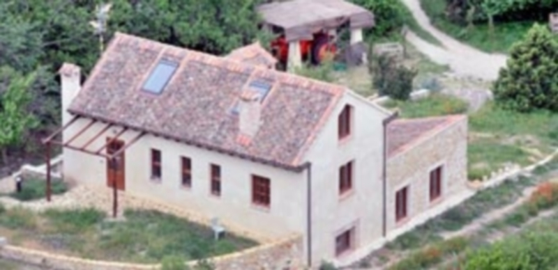 La vivienda y las construcciones añadidas en la huerta del barrio de San Lorenzo objeto de la polémica. / kamarero