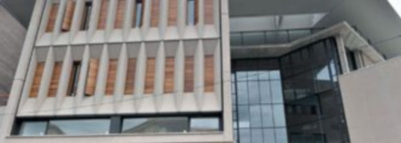 Edificio en obras del futuro campus de la Universidad de Valladolid en Segovia. Los equipamientos sociales suponen gran parte de la licitación desde 2010. / Kamarero