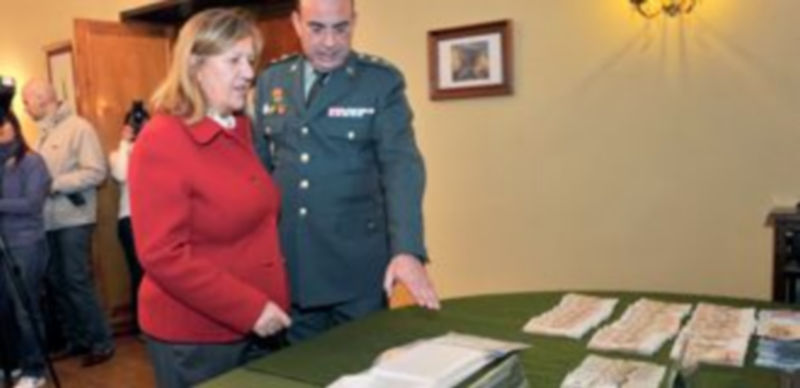 Rodrigo Rojo y el teniente coronel Jiménez