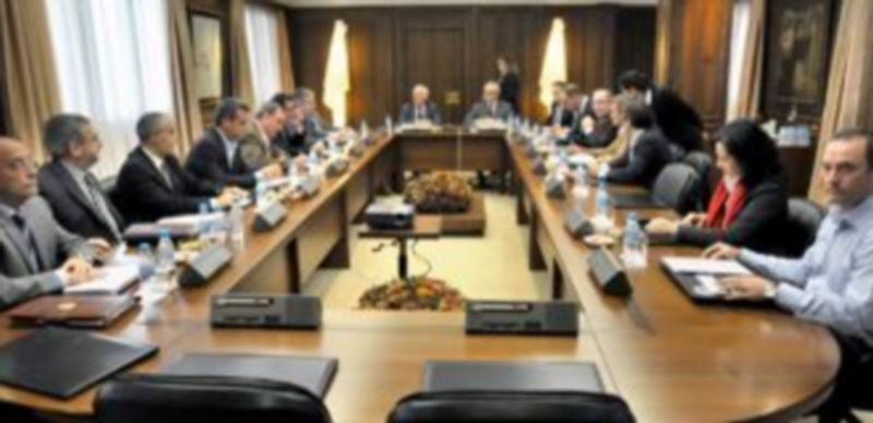 Imagen de una de las recientes reuniones del Consejo de Administración en Caja Segovia