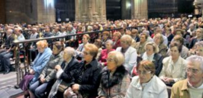 Imagen de la celebración de la fiesta de la Virgen de la Fuencisla el año pasado. / Kamarero