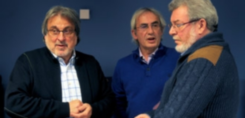 Los candidatos en las primarias de IU José María González (i.) y Francisco Álvarez (d.)