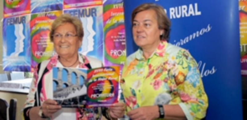 Juana Borrego y Elena García Gil presentaron la XVIII Feria Internacional de la Mujer Rural de Segovia