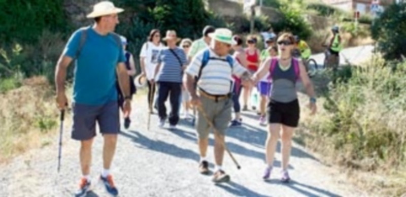 Los participantes en la marcha
