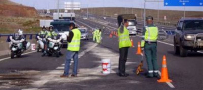 El accidente ocurrió en la A-62.