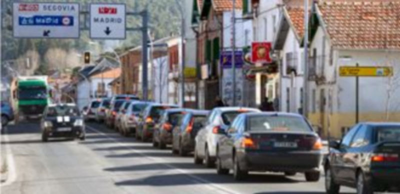 Imagen que presentaba ayer la carretera N-VI