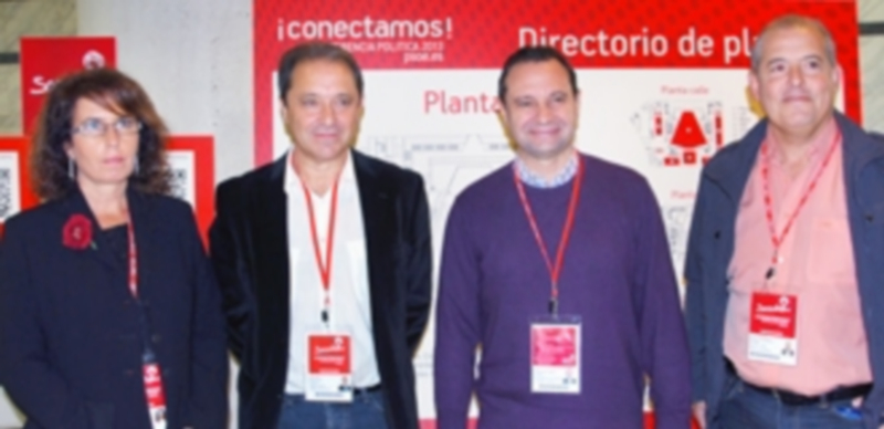 Los representantes del PSOE en la conferencia política de Madrid. / E.A.