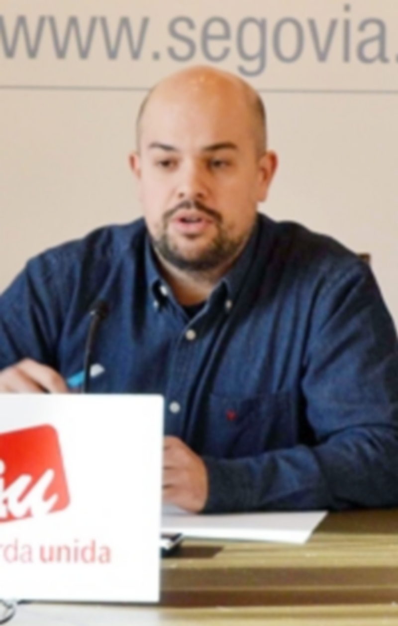 El portavoz de Izquierda Unida en la corporación municipal