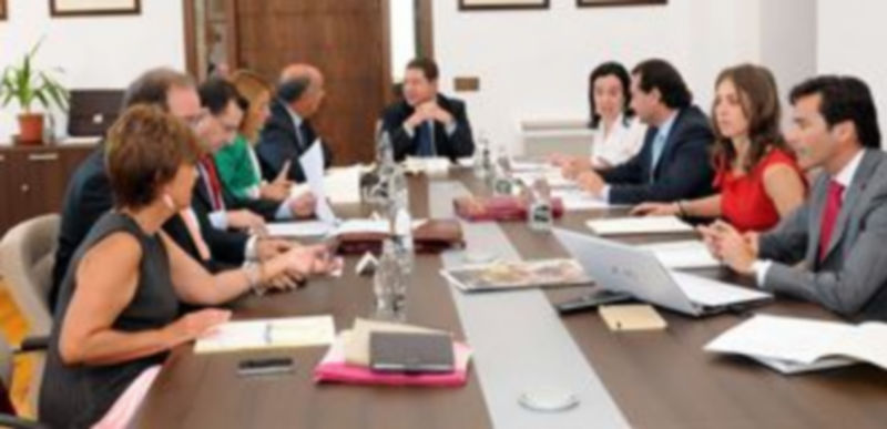 Los representantes del grupo de Ciudades Patrimonio