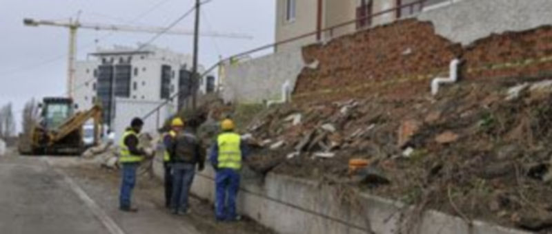 Obras en la calle Manuel de Falla de la capital segoviana