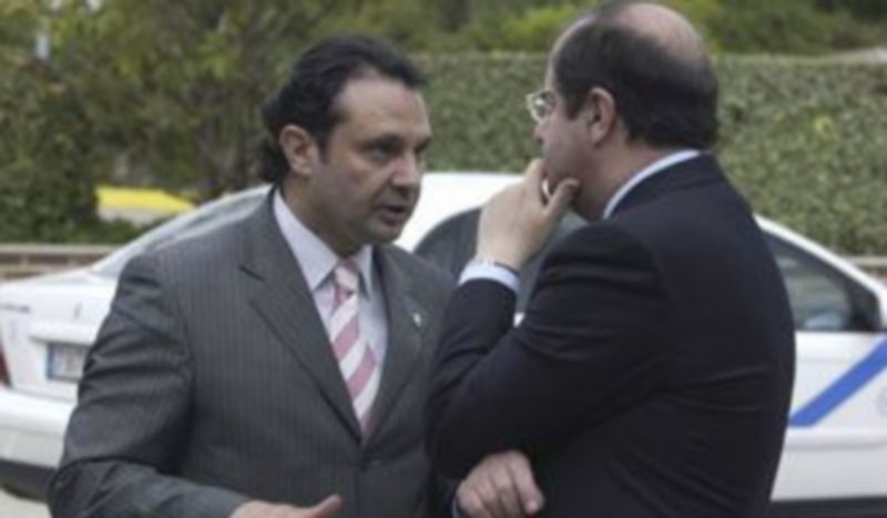 Arahuetes conversa con el presidente de la Junta de Castilla y León