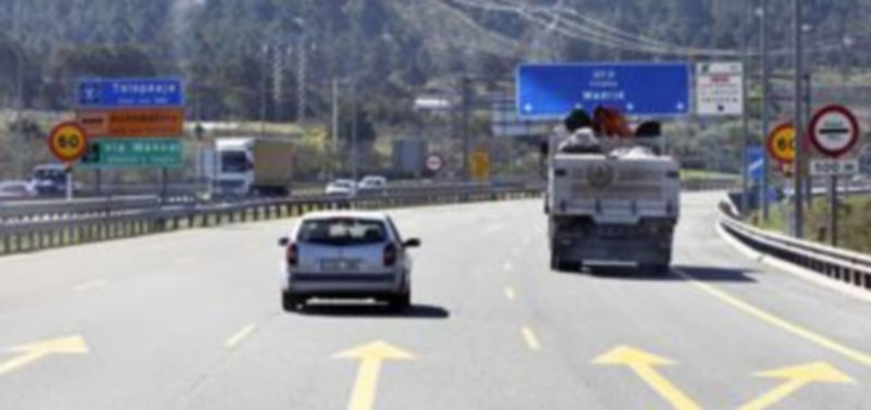 Foto de archivo de uno de los accesos a la autopista AP-6 en El Espinar