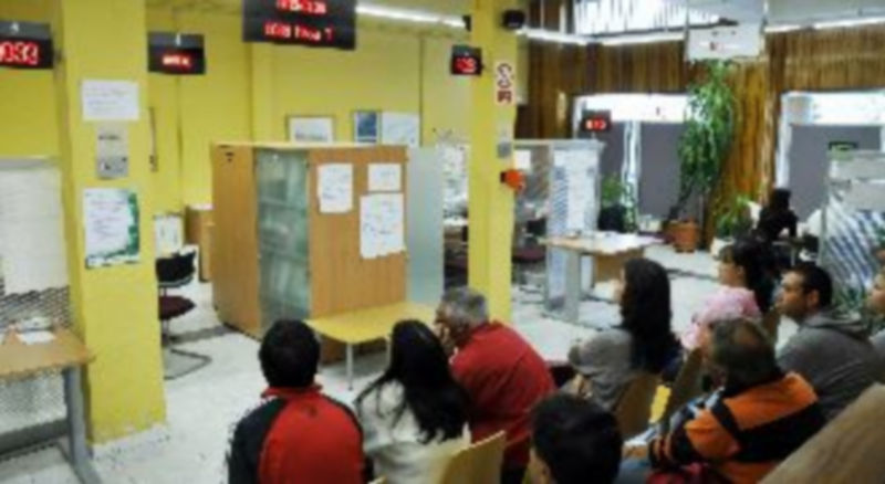 Imagen de archivo del interior de la Oficina de Empleo de Segovia
