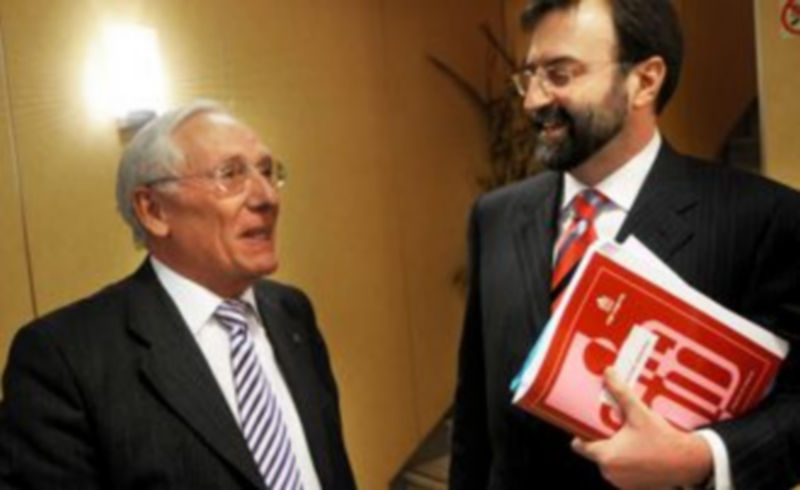 El presidente y el director de Caja Segovia