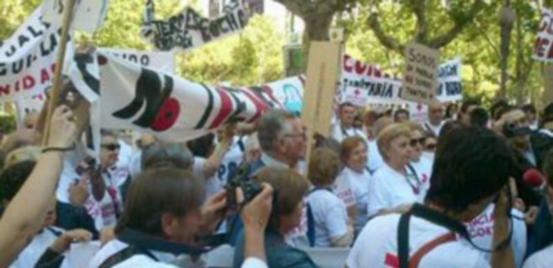 Protesta de los vecinos de Ayllón