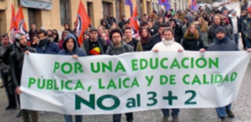 Imagen cedida por las organizaciones convocantes de la manifestación contra la reforma universitaria. / El Adelantado
