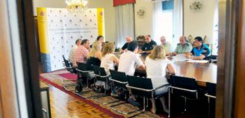 La subdelegación acogió a la Junta de Seguridad Ciudadana para las medidas de las fiestas de San Lorenzo./A. Benavente