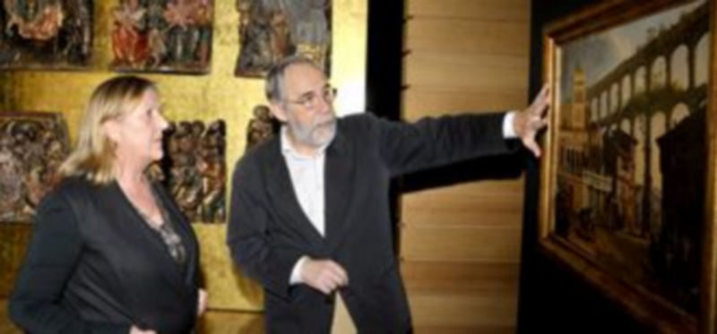 La subdelegada y el director del Museo