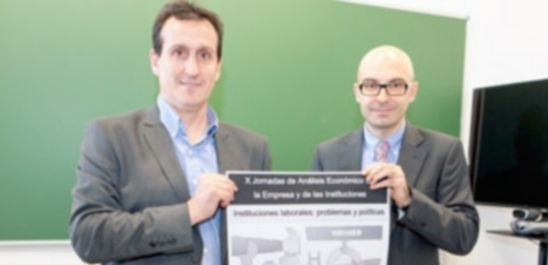 Los directores de las jornadas económicas de la UVa